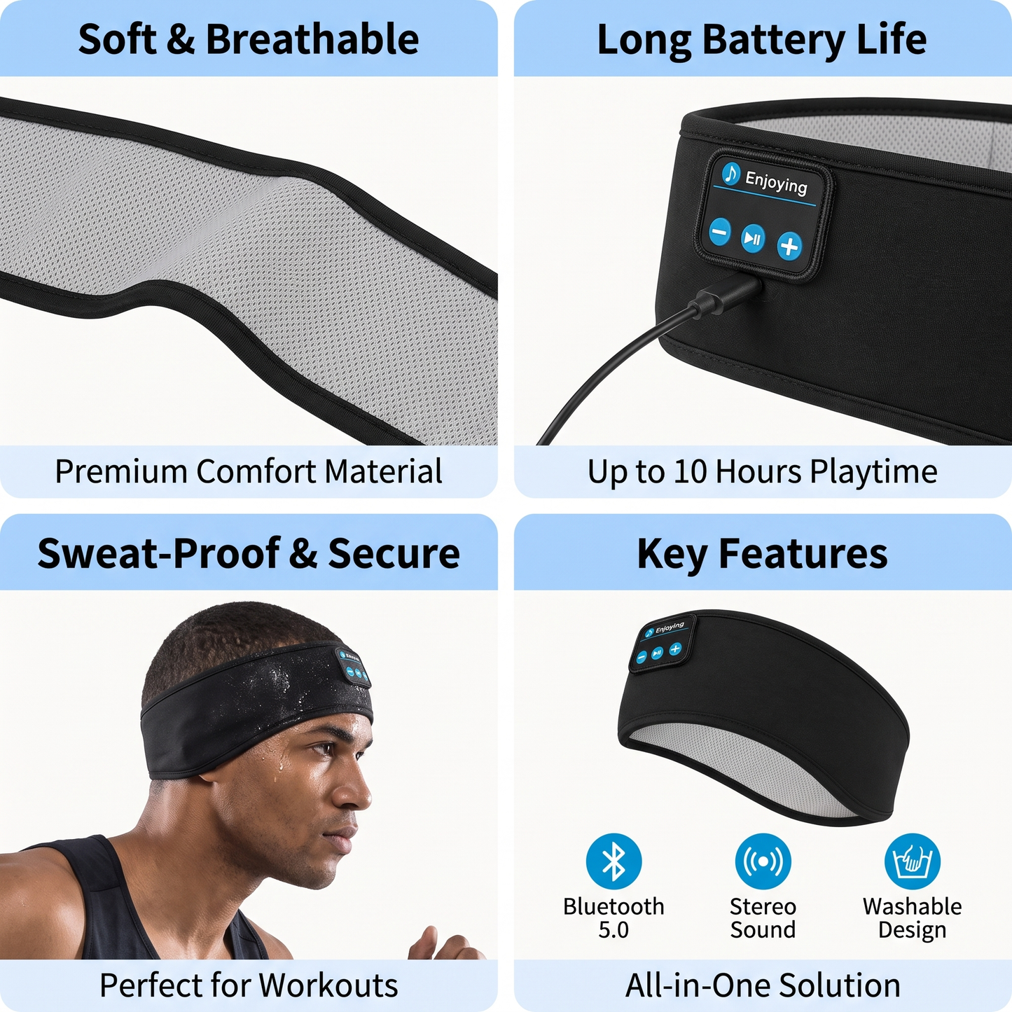 Sleeping Bluethooth HeadBand